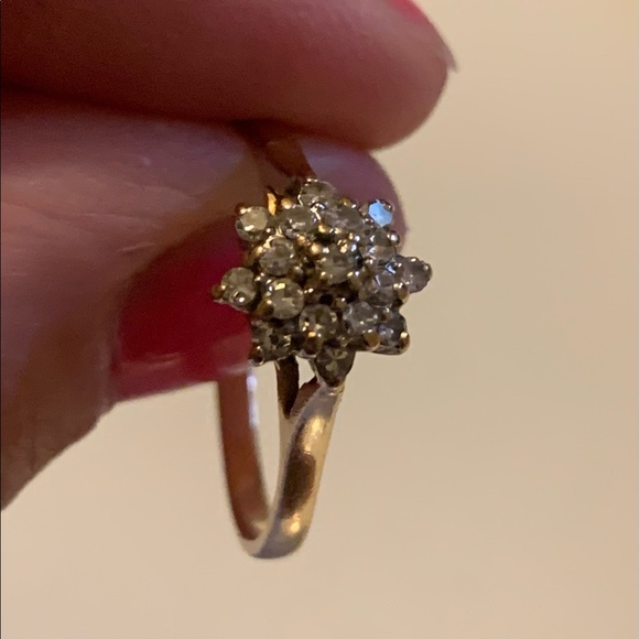Vintage Dynasty Star Cluster 14K Diamond Ring - Picture 8 of 8
